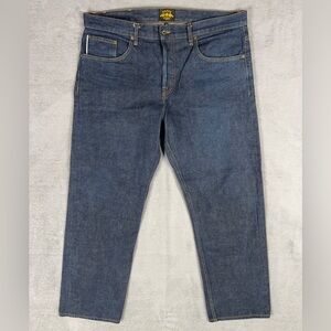 Brave Star Selvedge True Straight Denim Jeans Men's 40x31 Made In USA Button Fly